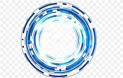 Science And Technology Abstract Blue Fantasy Glow Circle Png