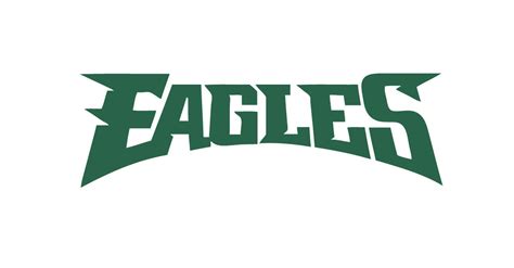 115 Philadelphia Eagles Text Decals Set Of 2 Etsy