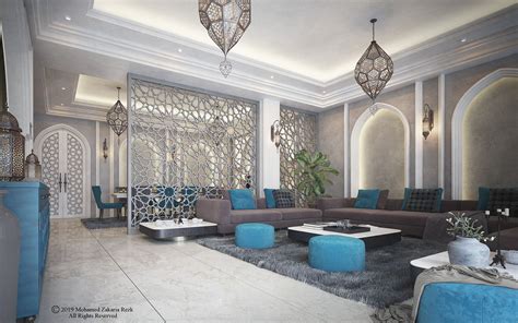 Arabic Modern Interior On Behance In 2020 Luxury House Interior