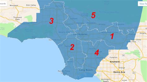 La County Concludes Redistricting Process Greater Wilshire Split