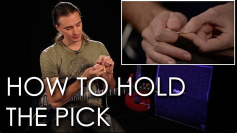 Many beginners find difficulty in. How To Hold a Guitar Pick - YouTube