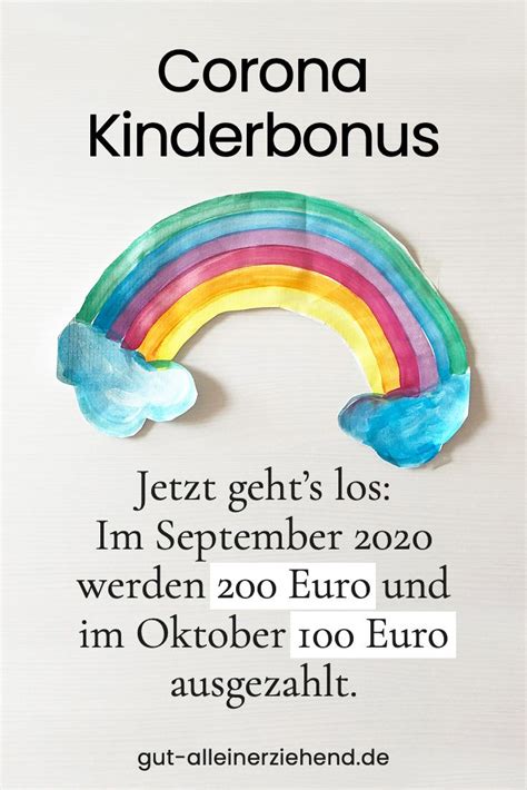 Die auszahlung des #kinderbonus hat begonnen. Was ist der Corona Kinderbonus? - Gut alleinerziehend in ...