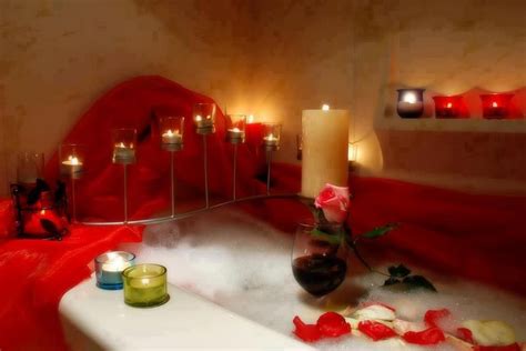 Lovely Romantic Candles Romantic Valentines Day Ideas Romantic Bathrooms
