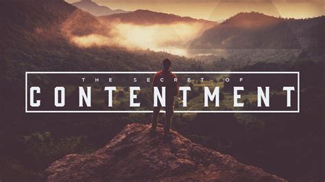 The Secret of Contentment