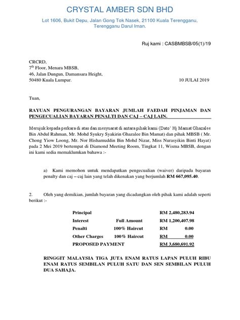 Merujuk kepada perkara di atas saya ingin memohon pengurangan bayaran semula bulanan pinjaman ijazah sarjana muda dan sarjana. Contoh Surat Rayuan Pengecualian Bayaran