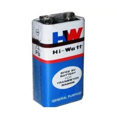 Jual Baterai 9v Battery 9 Volt Baterai Kotak Merk Hw Hi Watt