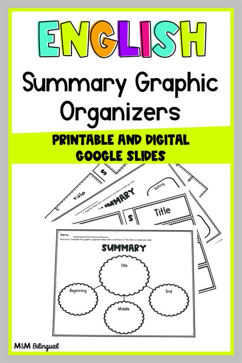 Summary Graphic Organizer Printable