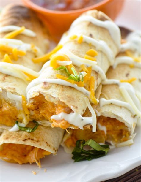 How to make the filling. Baked Bufffalo Chicken Taquitos - Recipe Diaries