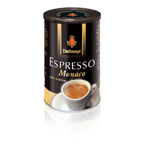 Online retailer focusing solely on italian made coffee & espresso, espresso makers and coffee accessories. Dallmayr Espresso Monaco Ground Coffee 200g Tin - Espresso ...