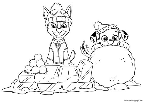 Paw Patrol Holiday Coloring Pages Coloring Pages