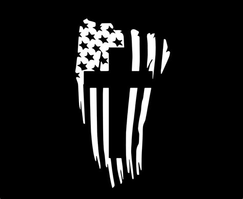 American Flag And Cross Vinyl Decal Etsy In 2020 American Flag