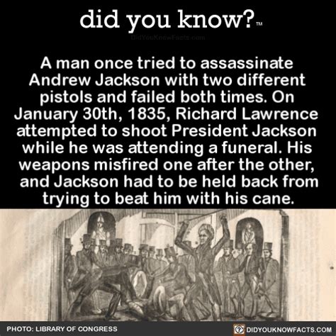 A Man Once Tried To Assassinate Andrew Jackson Did You Know