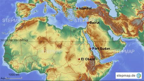 Stepmap Orient Landkarte Für Afrika