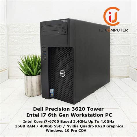 Dell Precision Tower 3620 Intel Core I7 6700 16gb Ram 480gb Ssd Quadro