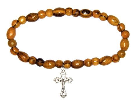 Olive Wood Rosary Bracelet Mimosura Jewellery For Kids