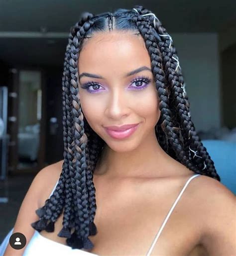 ~ Desire In 2020 Braided Hairstyles Box Braids Hairstyles For Black
