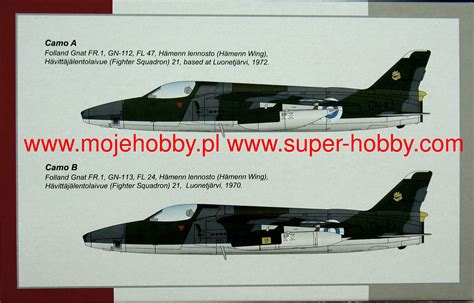 Folland Gnat Fr1 Finnish Recce Fighter Special Hobby 72419