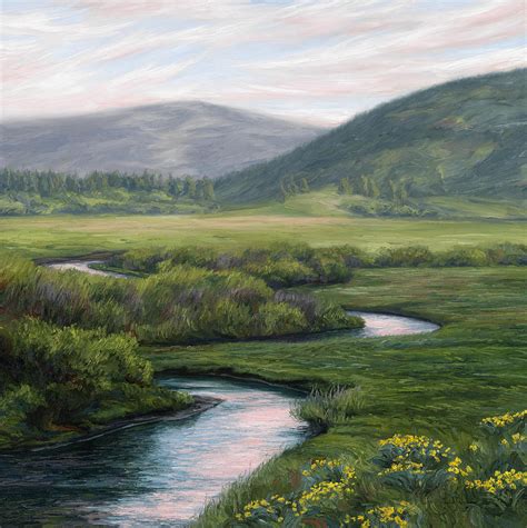 Mountain Stream 1 Painting By Lucie Bilodeau Pixels