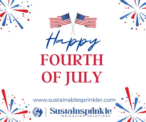 Happy 4th Of July Sustainable Sprinkler