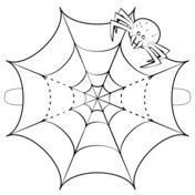 Download this torn spider web on white background vector illustration now. Spiders coloring pages | Free Coloring Pages