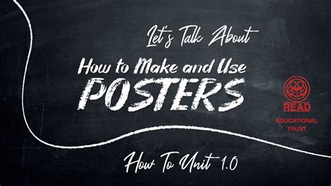 01 How To Make And Use Posters Youtube