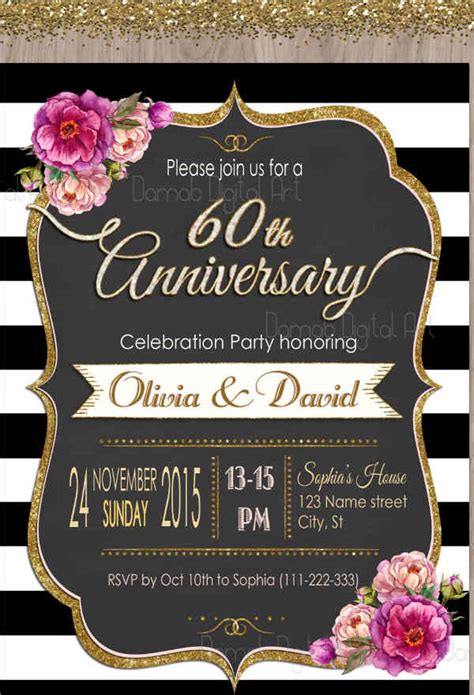 9 Anniversary Party Invitations Designs Templates