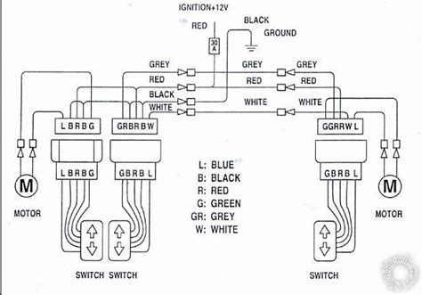 universal power window wiring diagram wiring diagram  schematics
