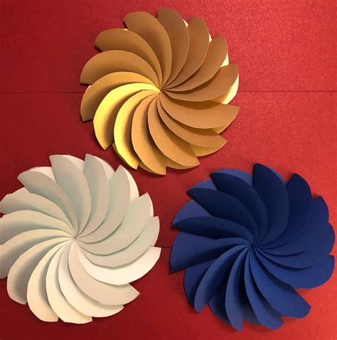 Paper Circle Flowers Paperpapers Blog