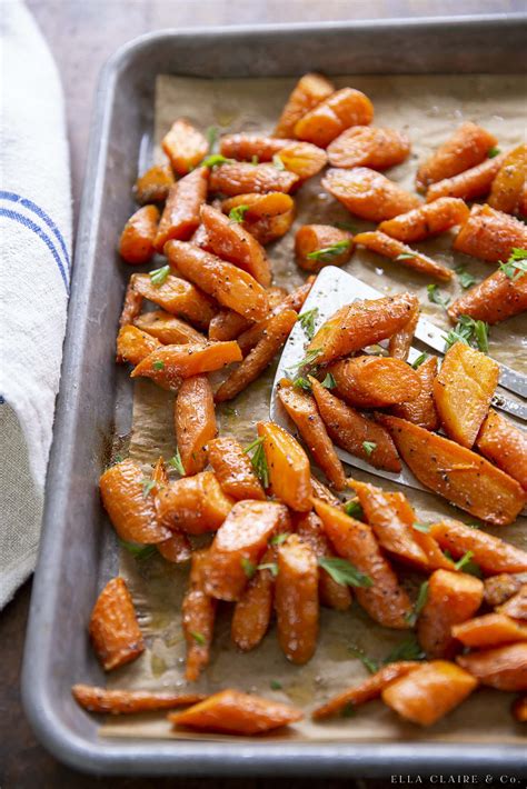 Oven Roasted Carrots Easy And Delicious Ella Claire And Co