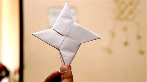How To Make Ninja Star Using A4 Size Paper Ninja Star Origami