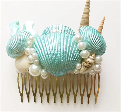 Seashell Hair Comb Hair Accessory Mermaid Beach Wedding Etsy