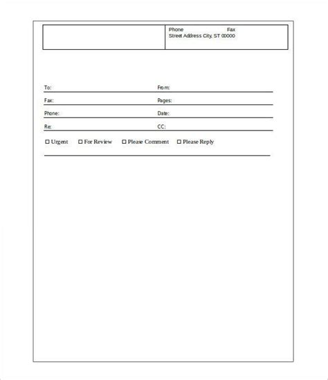 Basic Fax Cover Sheet 10 Free Word Pdf Documents
