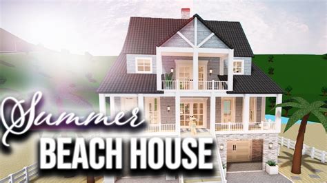 Bloxburg Beach Budget House K House Build Beautiful House Plans