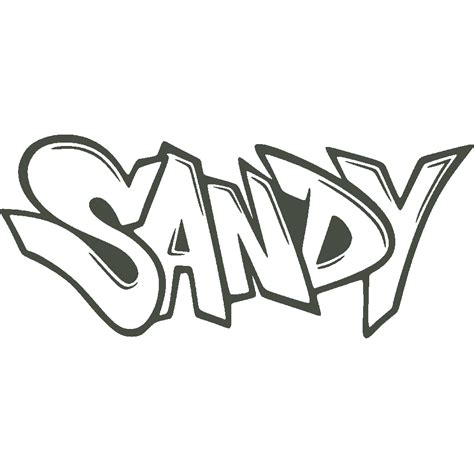 .nama sendiri, andre dhe cheaters, membuat grafiti dengan nama sendiri. Stickers Sandy Graffiti - Art & Stick