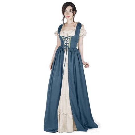 From medieval peasant to queen, we carry the renaissance dresses, medieval cloaks. Women Costumes 2018 New Medieval Renaissance Corset Lace ...