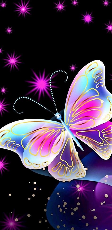 Pin By Kathie Dimento On Awesome Neon In 2020 Butterfly Background