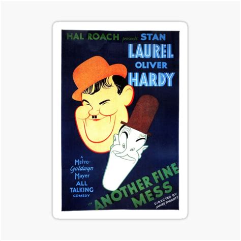 Laurel And Hardy Another Fine Mess Film Stickers Redbubble
