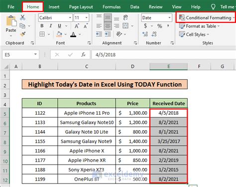 How To Use Today Function In Excel Easy Examples
