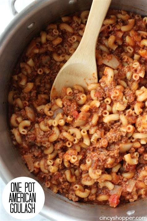 Here's a few of our quick and simple favorites. One Pot American Goulash | Recipe | Food recipes, Goulash ...