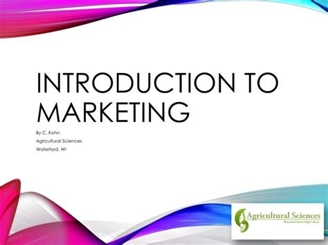 Ppt Introduction To Marketing Powerpoint Presentation Free Download