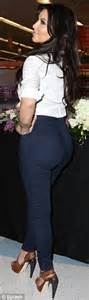 Kim Kardashian Pours Her Curves Into Tight High Waisted Jeans To Plug Slimming Product Daily