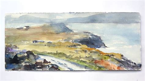 Watercolor Demo Irish Landscape Plein Air Youtube