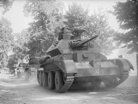 Cruiser Mk Iv Tanks Of British 3rd Royal Tank Regiment On Exercise In