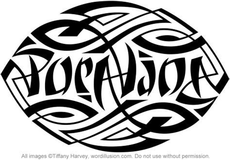 This file can be found in the christmas coloring and more bundle (8 files) for $6.50. "Pura Vida" Ambigram (his) | A custom ambigram of the ...