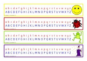 Cursive mini bulletin board set {uprint}. KS1 Alphabet Strips and Tabletop Alphabet Lines - SparkleBox