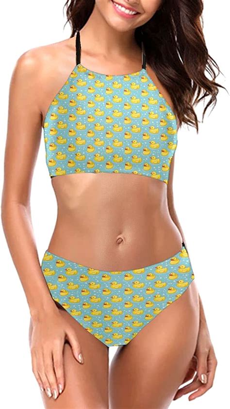 Niedliche Gelbe Gummi Enten Bikini Sets F R Damen Und M Dchen Sexy