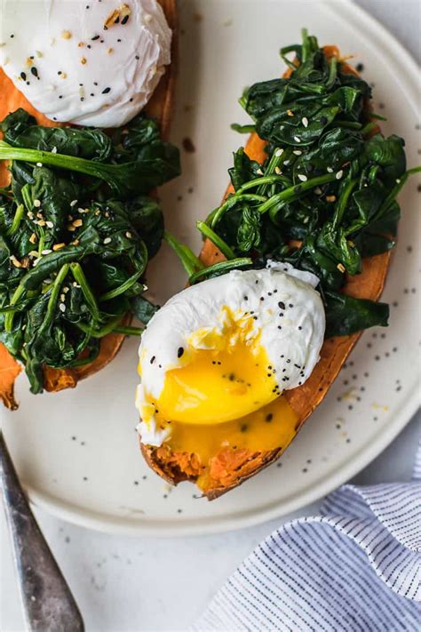 Poached Egg Sweet Potato Breakfast Recipe Healthy
