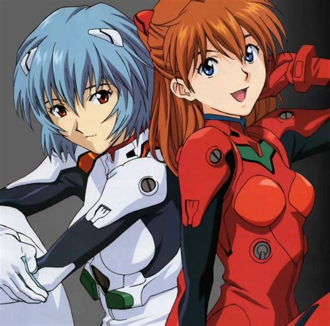 Rei Ayanami And Asuka Langley Sohryu Neon Genesis Evangelion Cosplay By Momoko葵葵的主页 And 天萋萋 😍👌