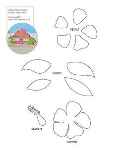 These little paper flowers are so simple to make and add a tropical feel for any craft or decor project. Printable Hibiscus Flower Template - Printable Treats ...