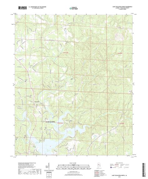 Mytopo Lake Tuscaloosa North Alabama Usgs Quad Topo Map